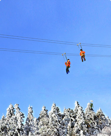 仙女山堆雪人周