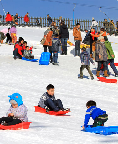 仙女山堆雪人周