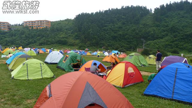 仙女山万人露营看奥运