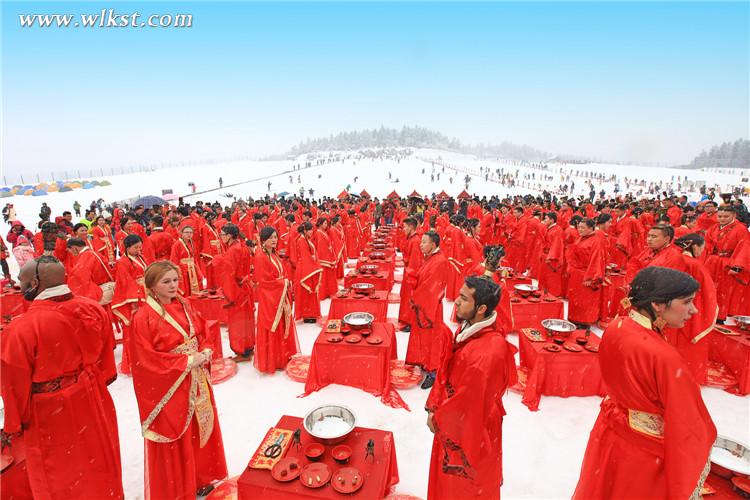 汉式雪地集体婚礼