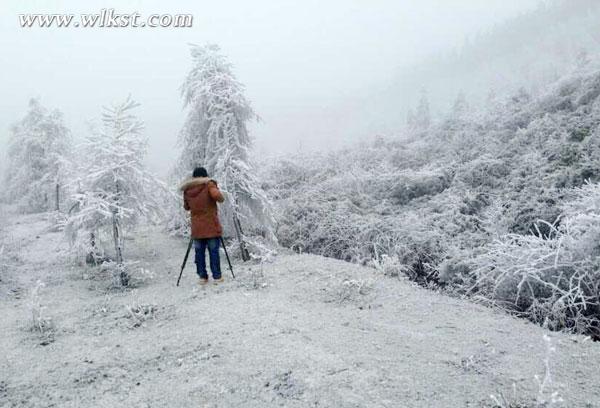 武隆仙女山今日普降大雪 迎最佳赏雪滑雪期