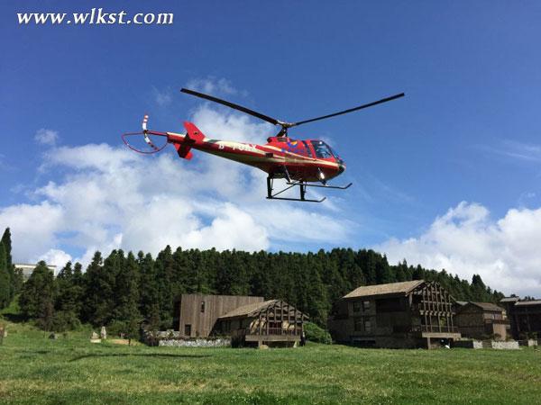 仙女山首条空中旅游航线打通 市民可直升机武隆度假