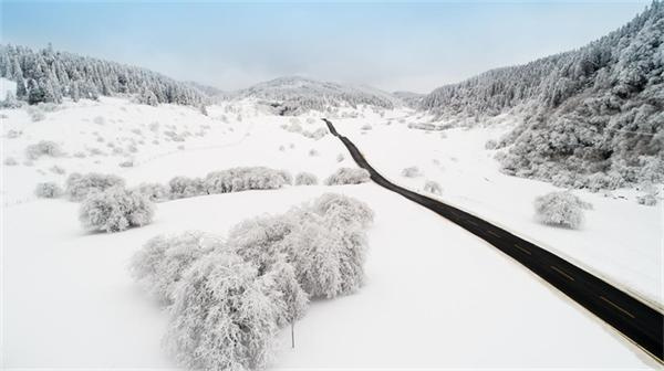 仙女山雪景