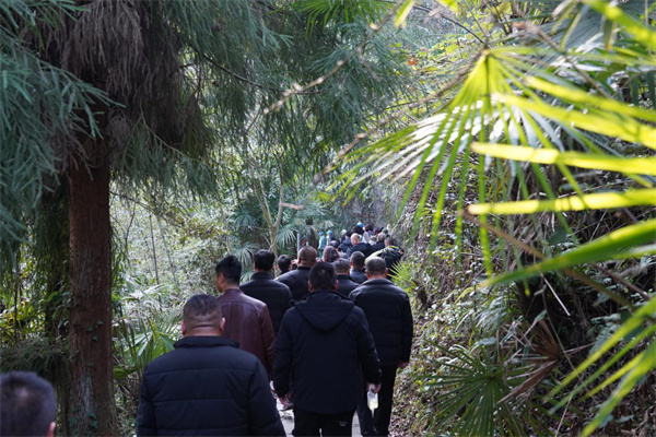 天生三桥考察团游览天生三桥